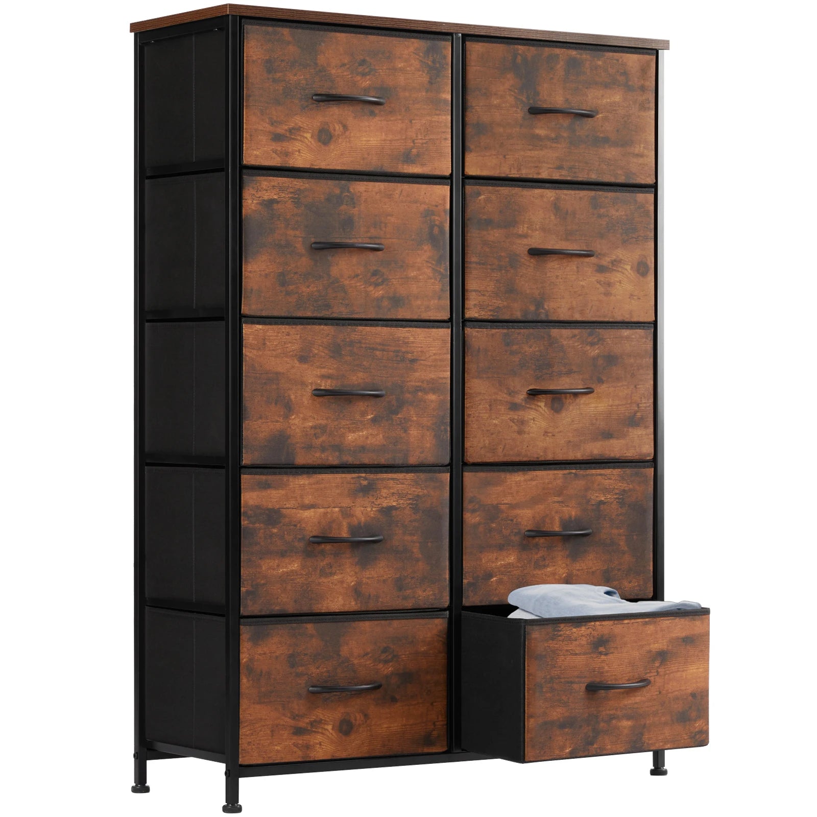 Bedside Table w/ 10  Drawers Wardrobe