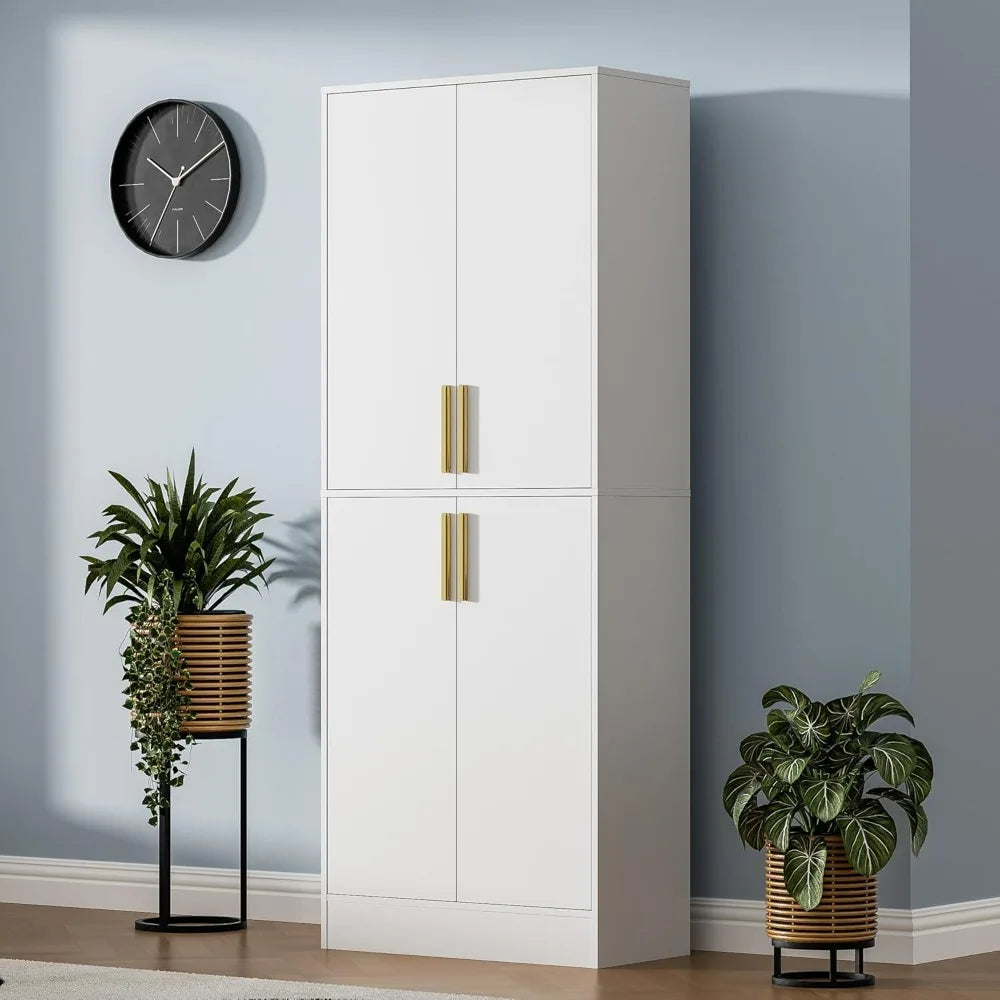 71" Tall Pantry Cabinet with 4 Doors