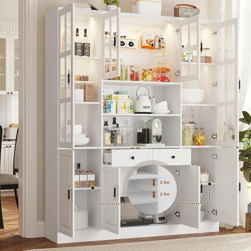 63" Wide Kitchen Pantry Storage