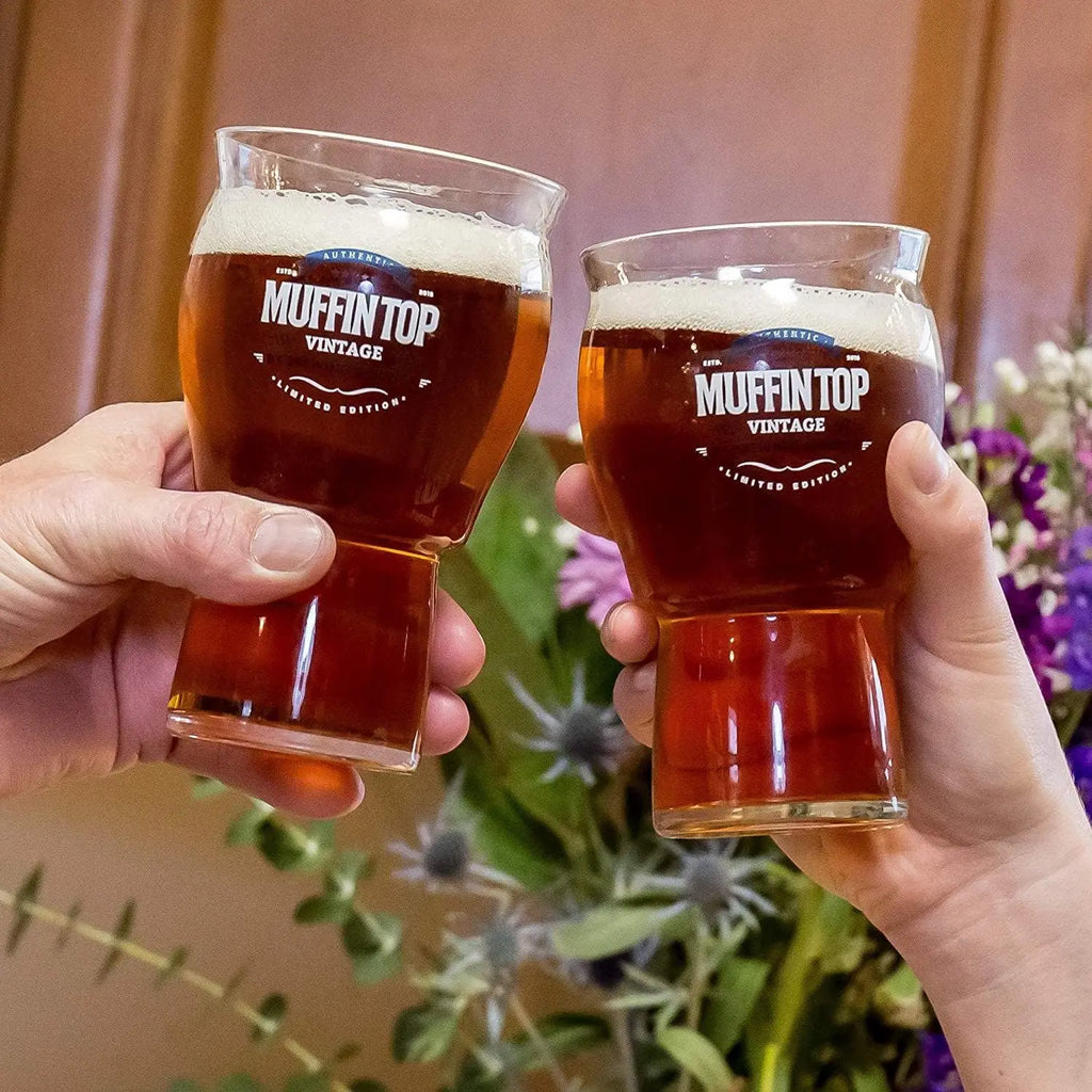 Stackable Craft Pint Beer Glasses Set of 4