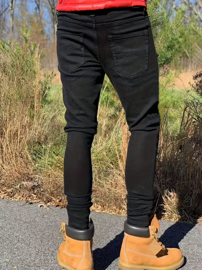 Men's Slim Fit  Washed Jeans