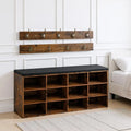 Entryway Shoe Storage Bench with Cushion