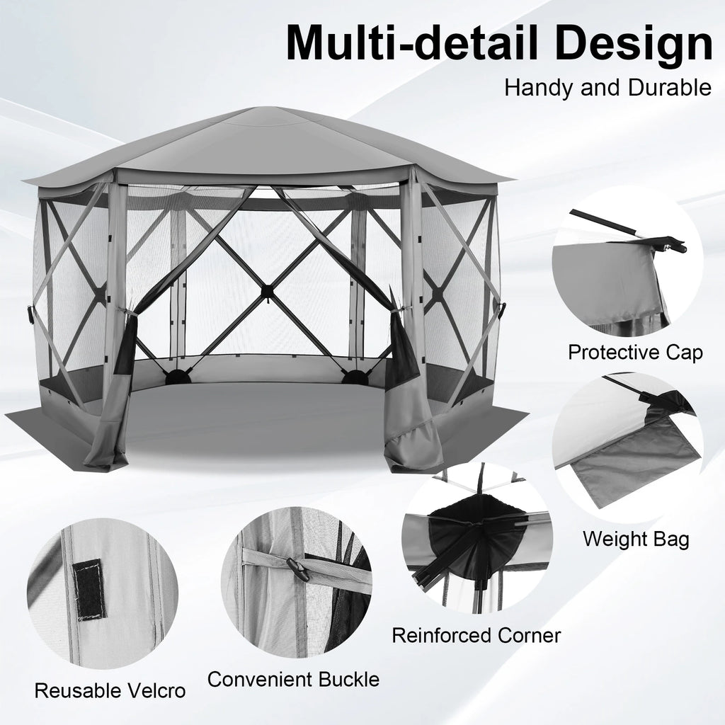 12x12 Screen Room with Removable Roof