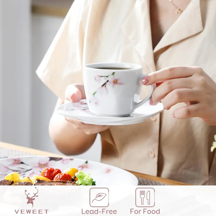 Porcelain Dinnerware for 6