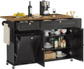60" Mobile Kitchen Islands Rolling