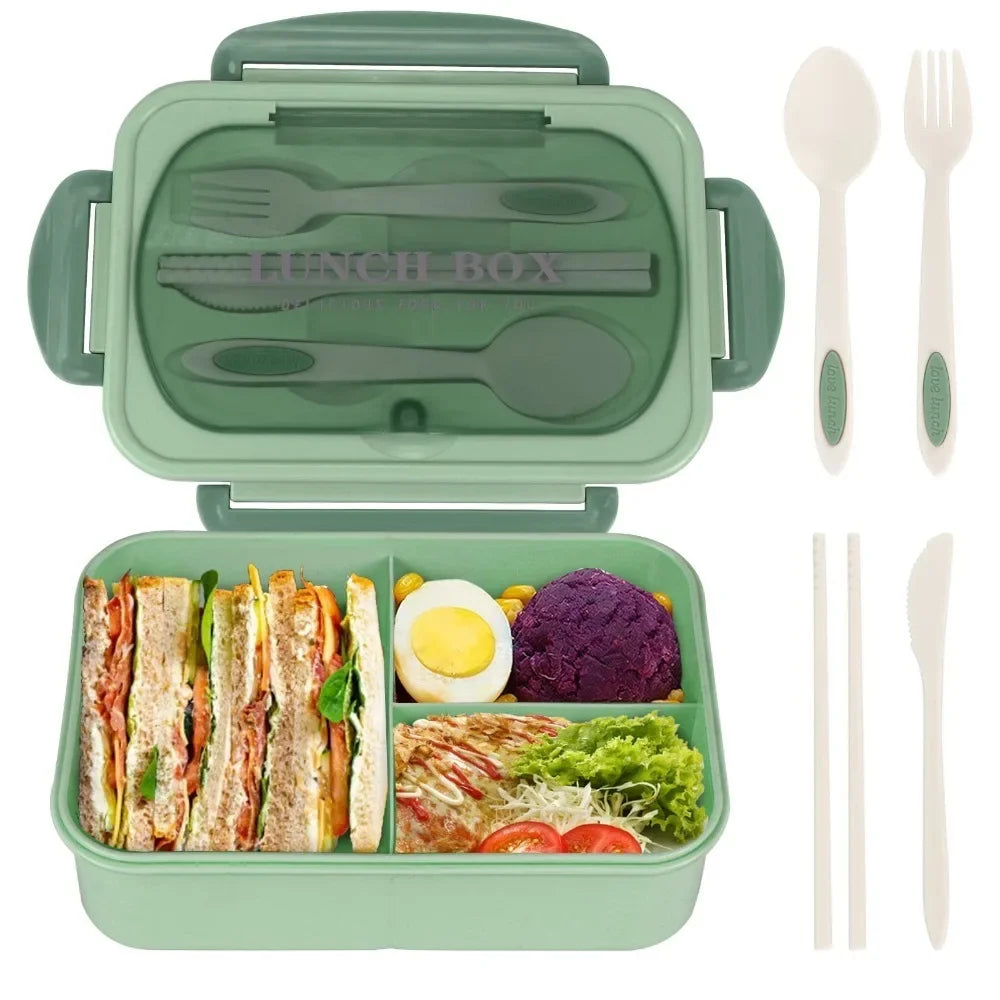Durable With Cutlery Student Lunch Box