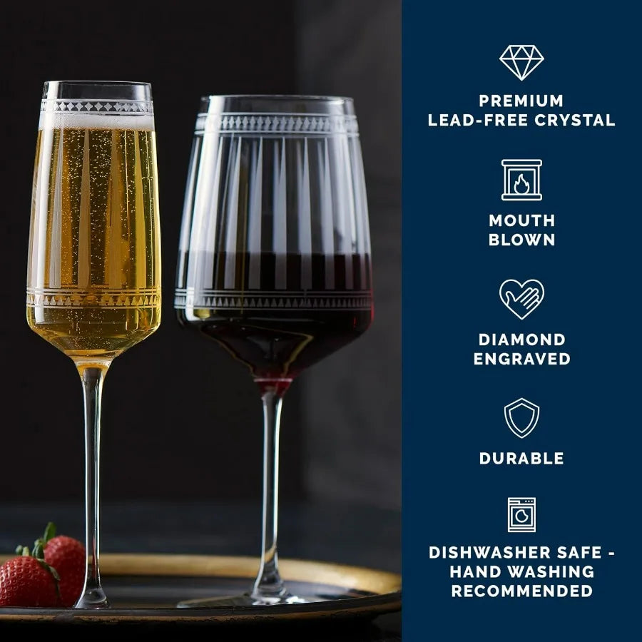 Elegant Dining Two Wine Glasses