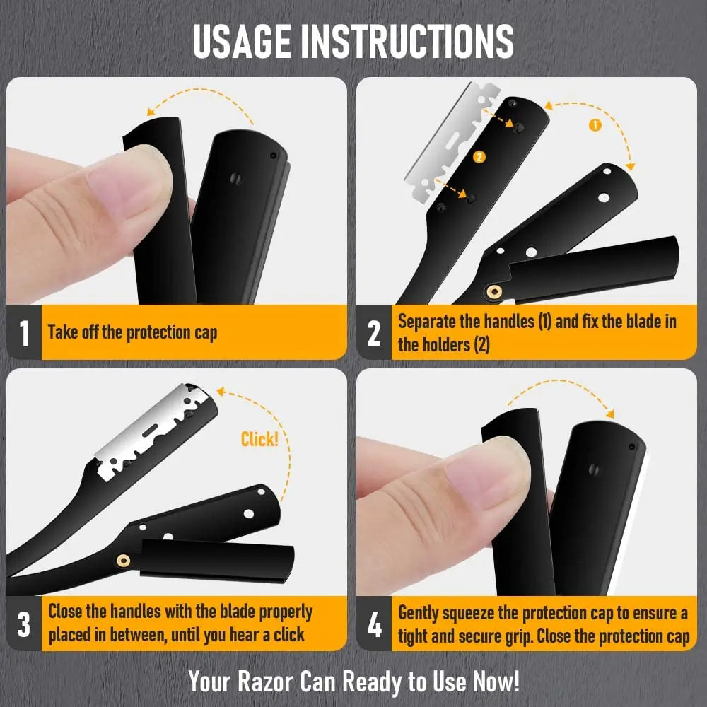 Men's Straight Razor for Grooming