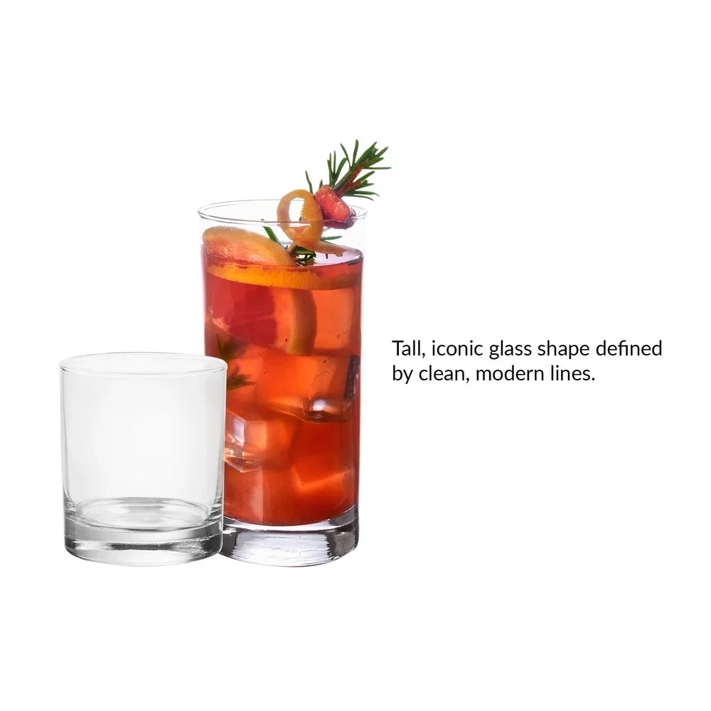 12 Piece Clear Drinkware Set