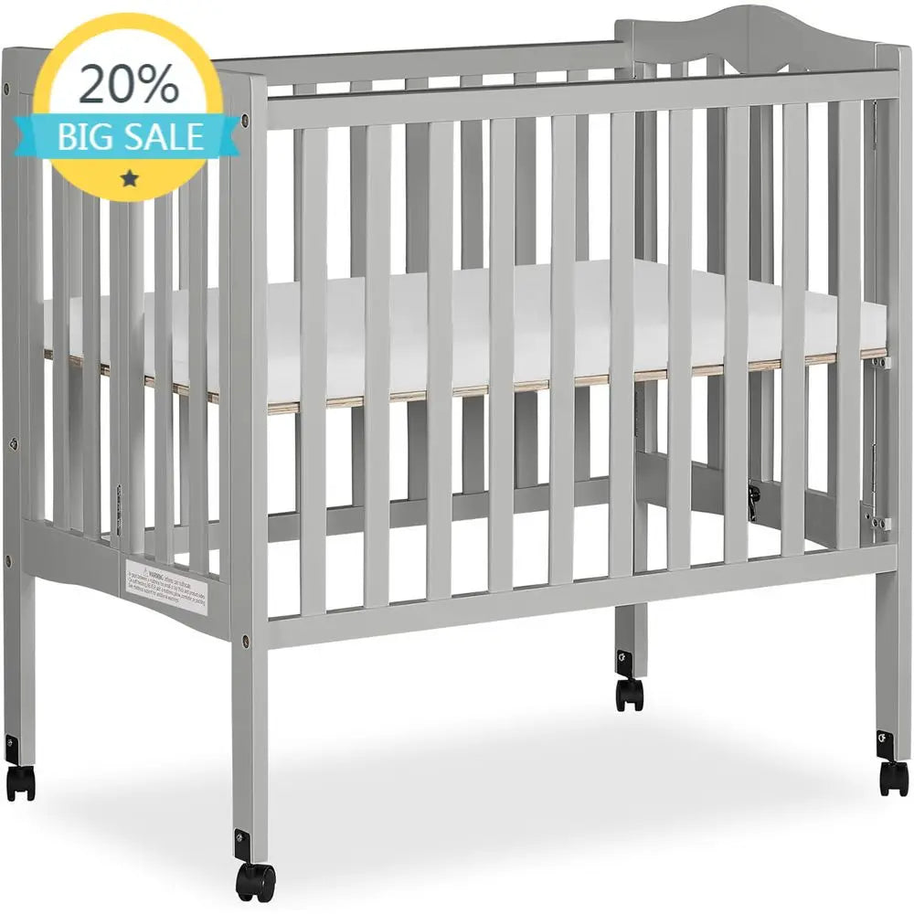 Convertible Lightweight Portable Crib with Playpen