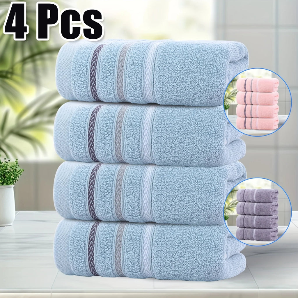 100% Cotton Face Towels 4 Pack