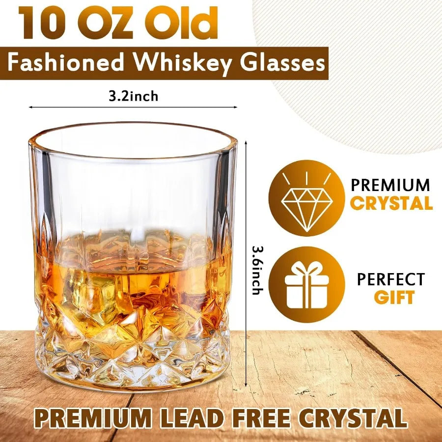 Old Fashioned Whiskey 10 oz  Glasses - Serving 24