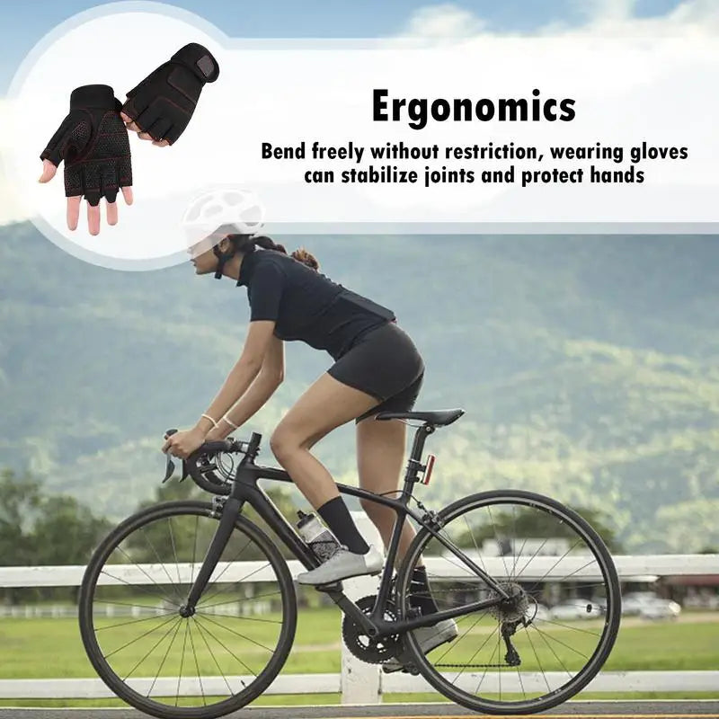 Anti - Slip Fingerless Work Gloves