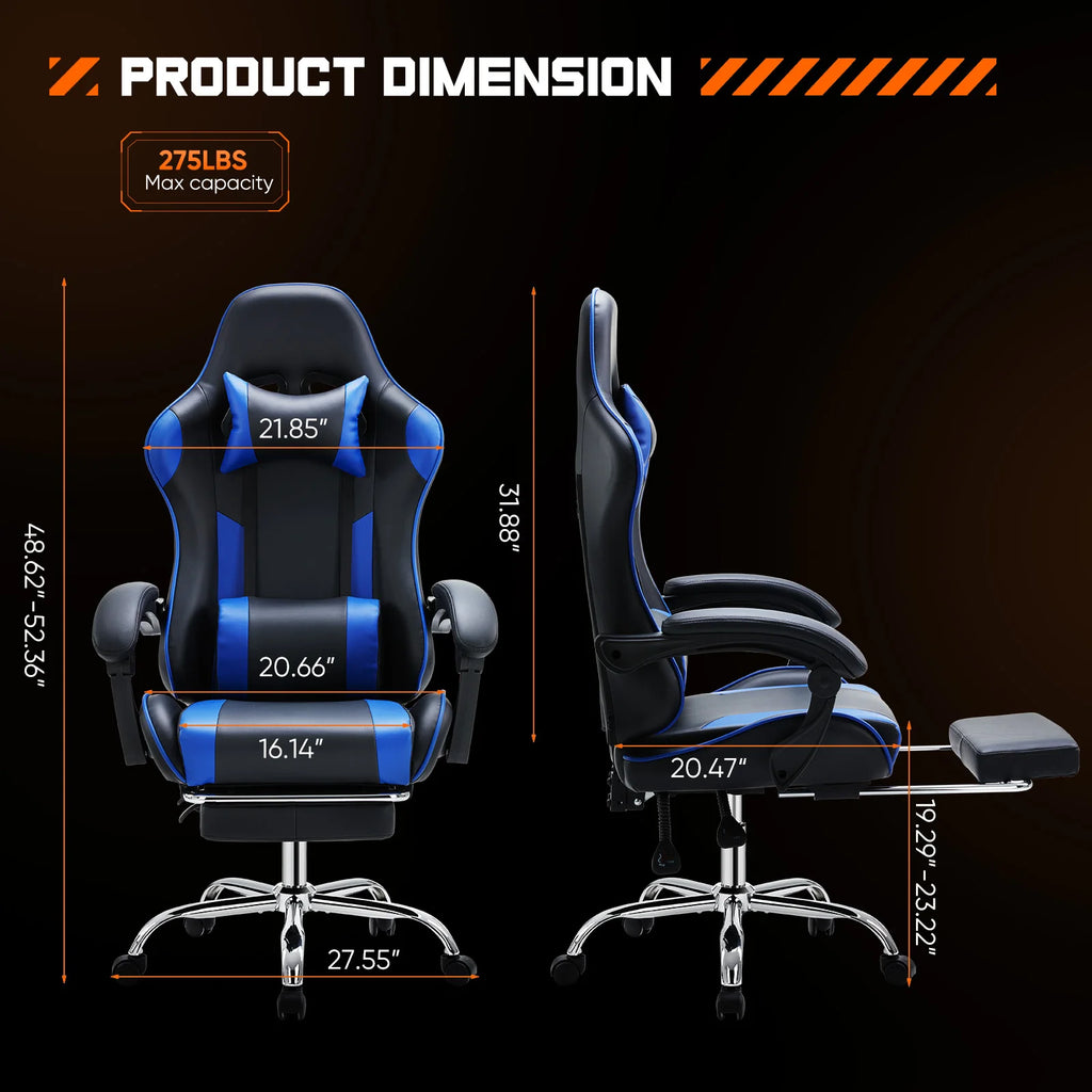 Ergonomic  Gaming Chair Adjustable Swivel