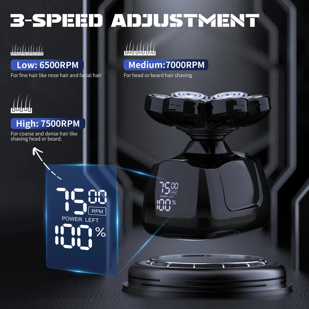 Multi-Functional Shaver for Bald Men