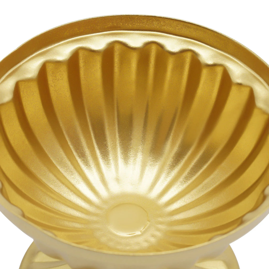 10 PCS - Mini Vase Golden Metal