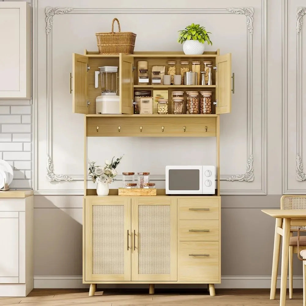 71"  Cabinet with Microwave Stand