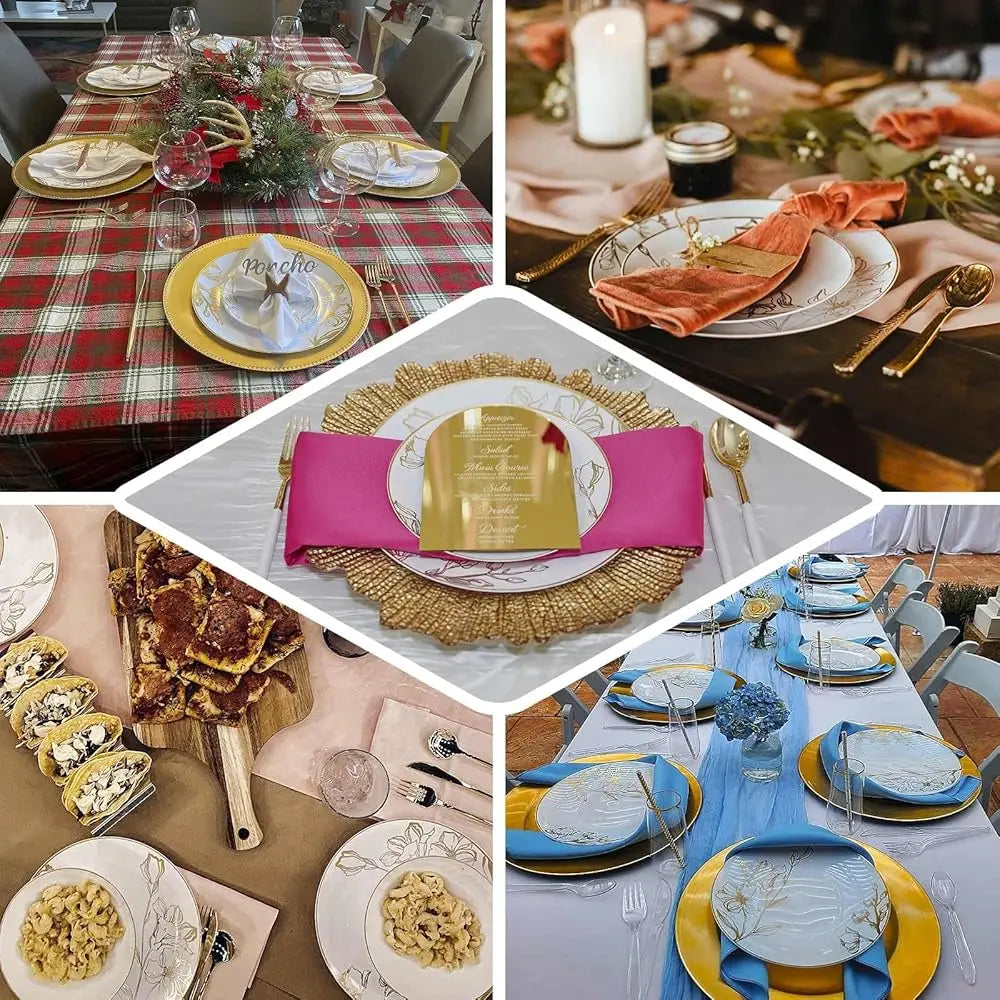 Dinner Plates Set For 50 Guests