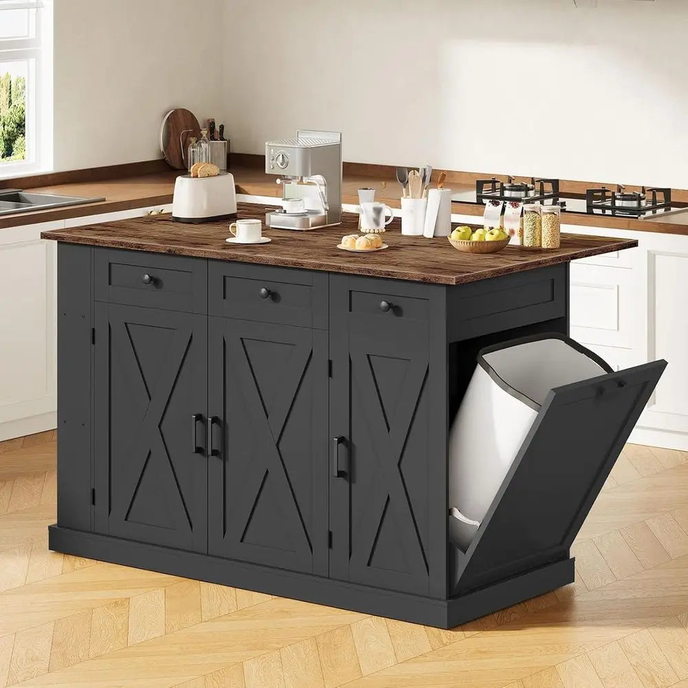Movable 51.2  Kitchen Island
