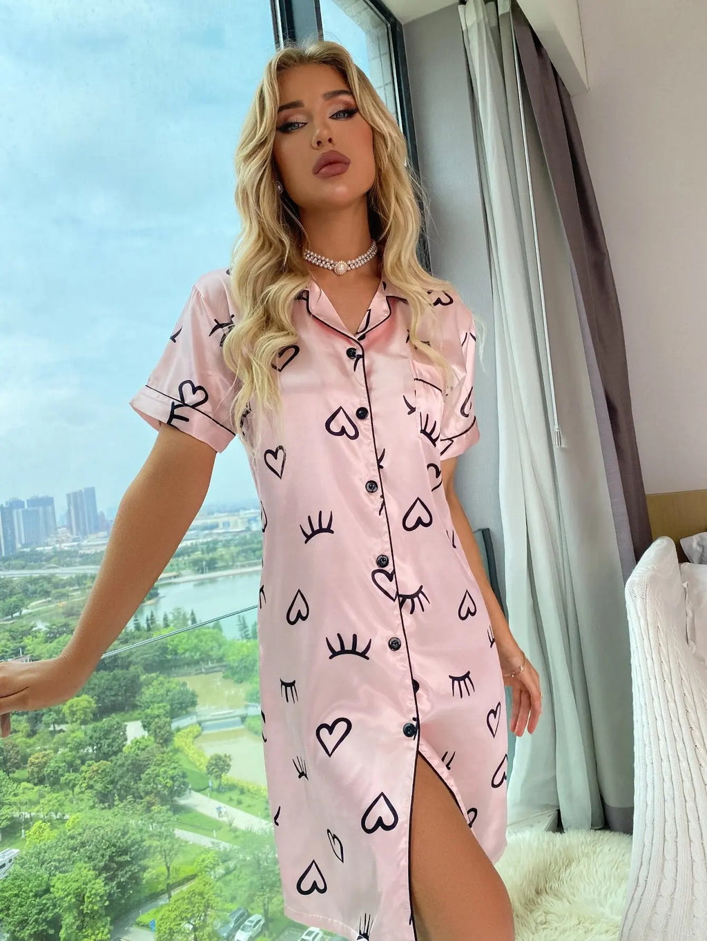 Satin Night Dress