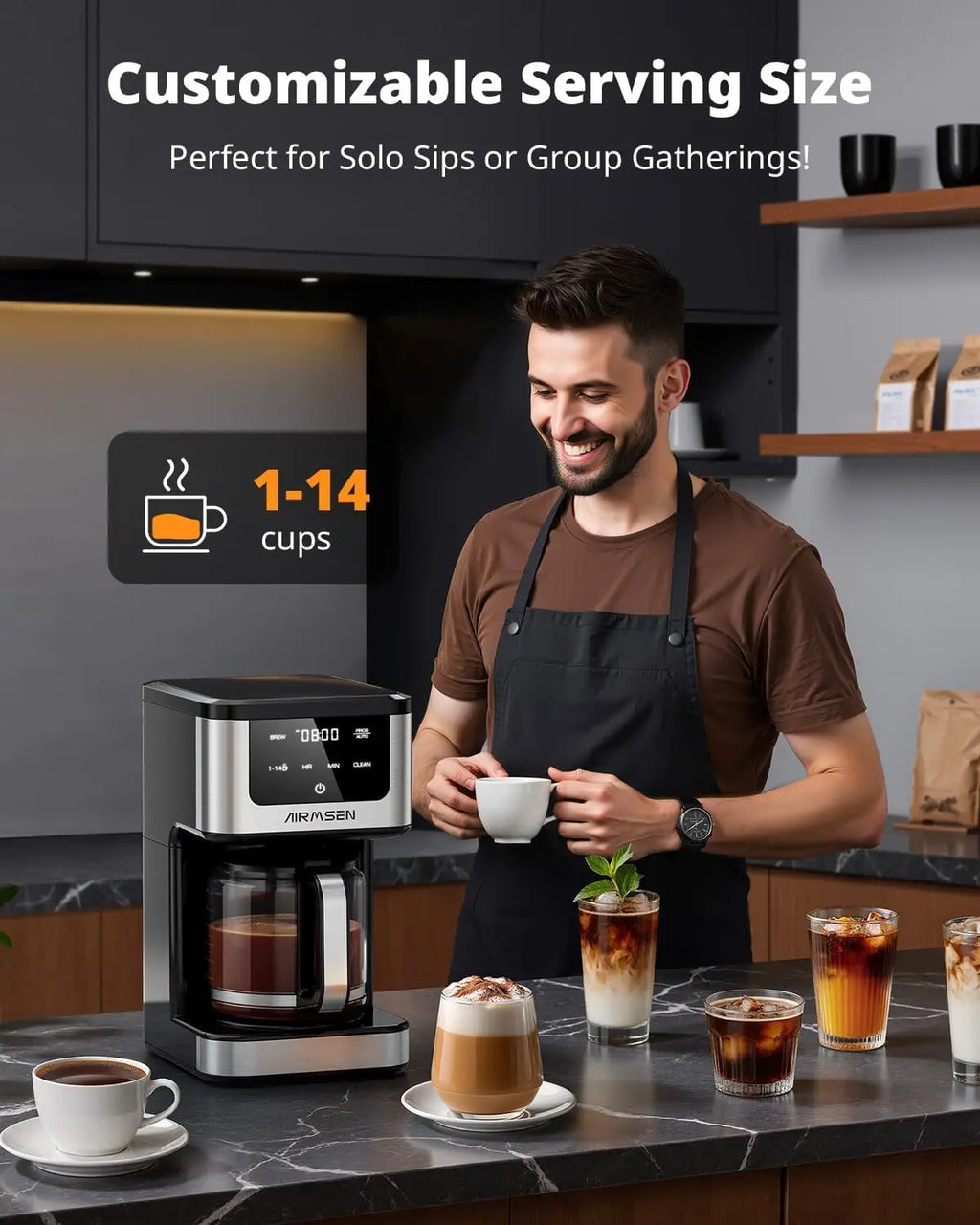 14-Cup Programmable Drip Coffee Maker