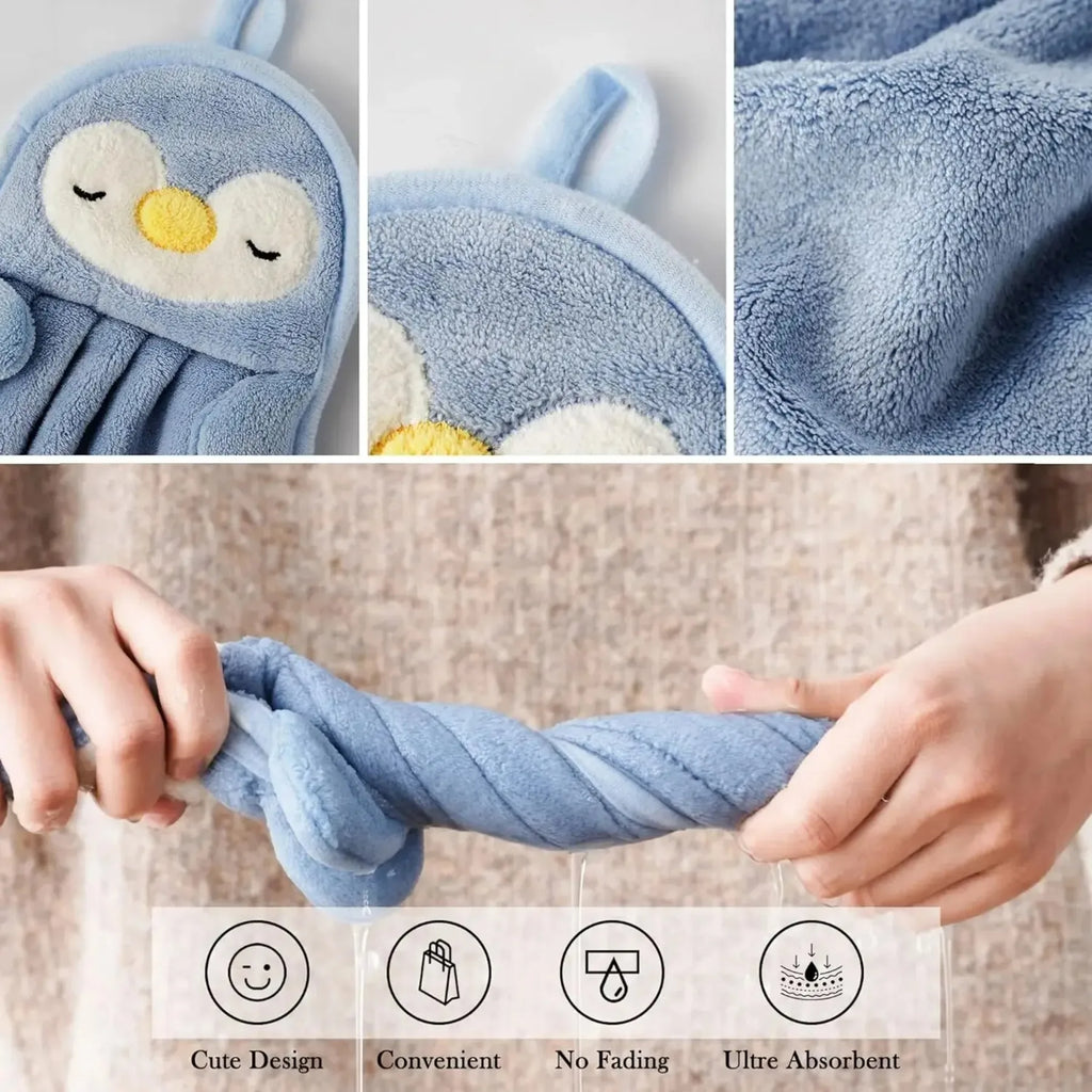 Cute Animal Kids Toddler Hand Towels