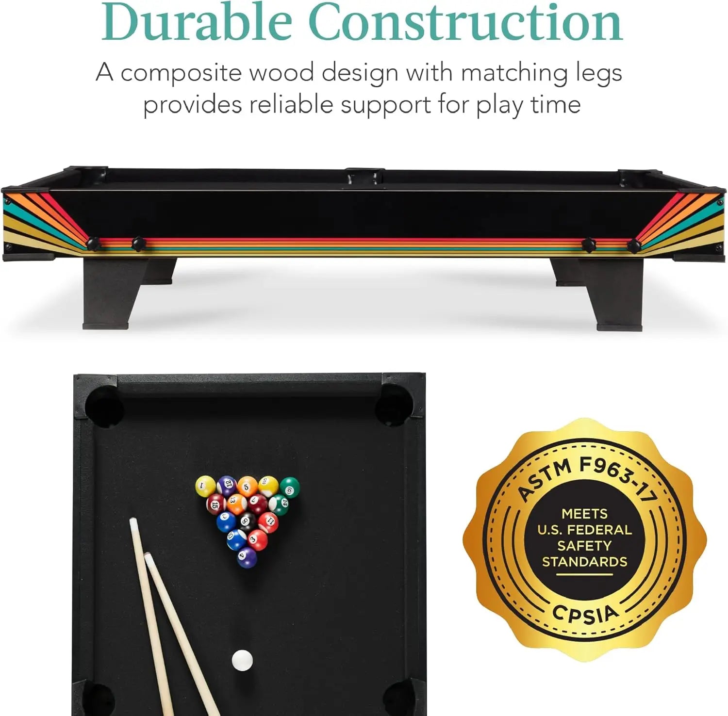 Tabletop Billiard 40 Inch Table Set