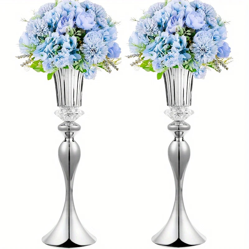Metal Centerpiece Vases