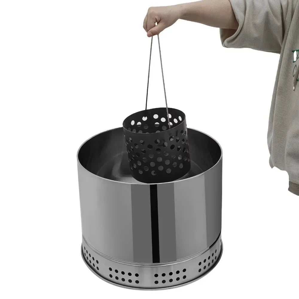 Large Portable Smokeless Charcoal Grill