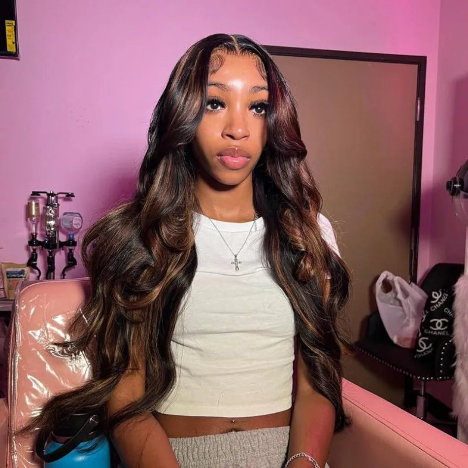Highlight Body Wave Human Hair Wigs