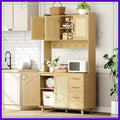 71"  Cabinet with Microwave Stand