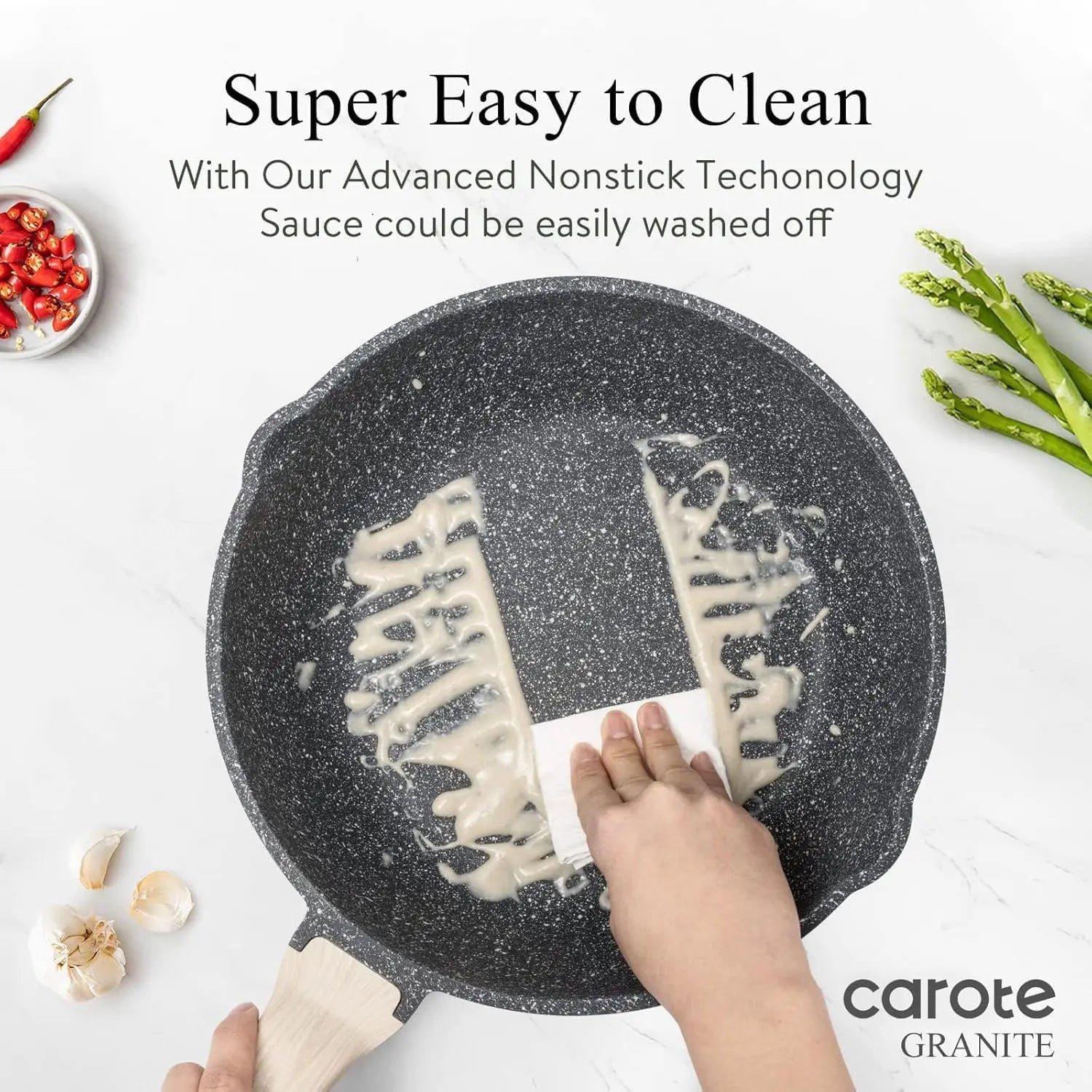 10-Inch Deep Nonstick Frying Pan with Lid