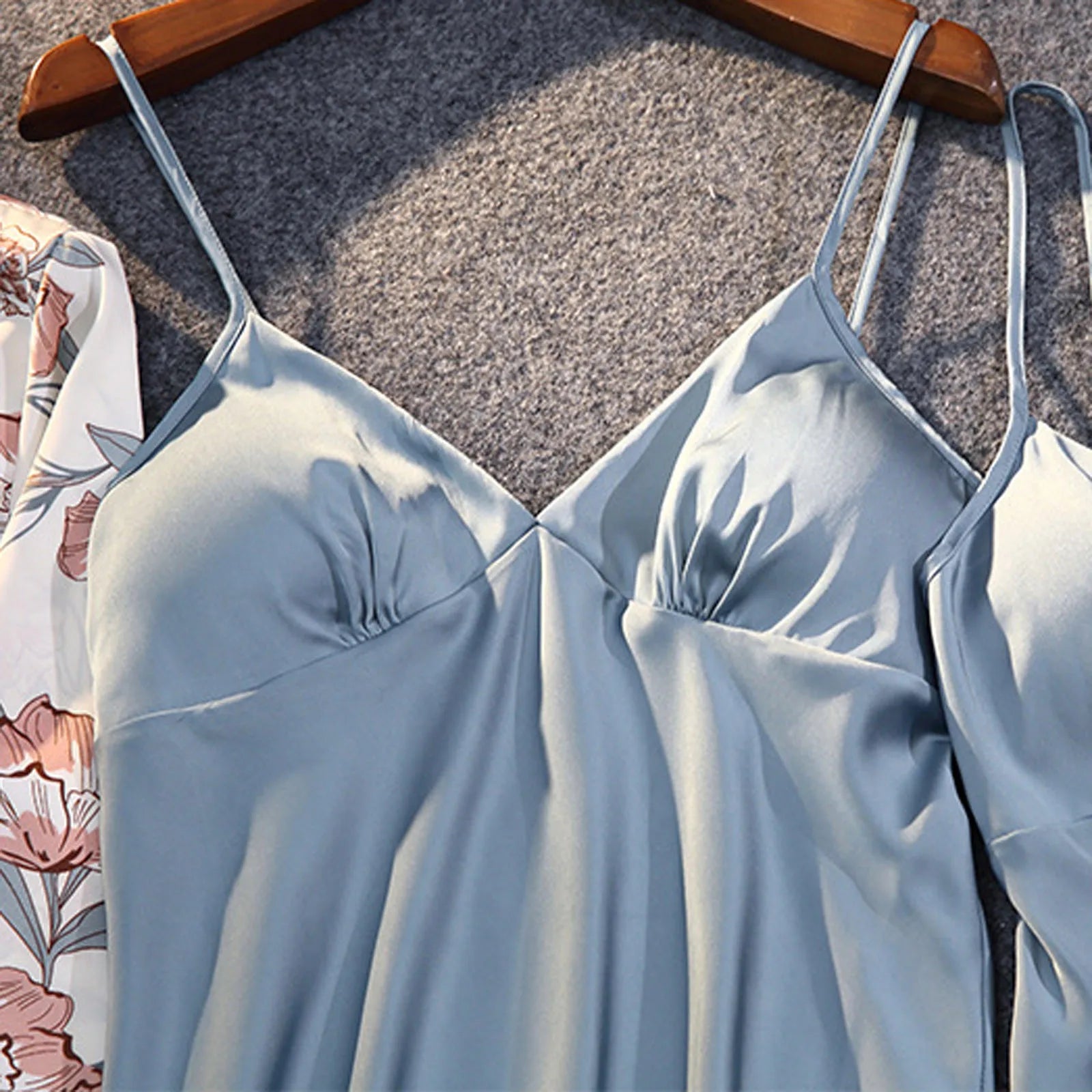 Lace Silk Pajamas Set