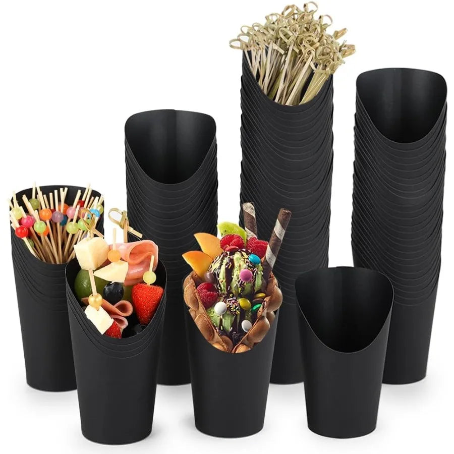12 oz Disposable Black Charcuterie Cups