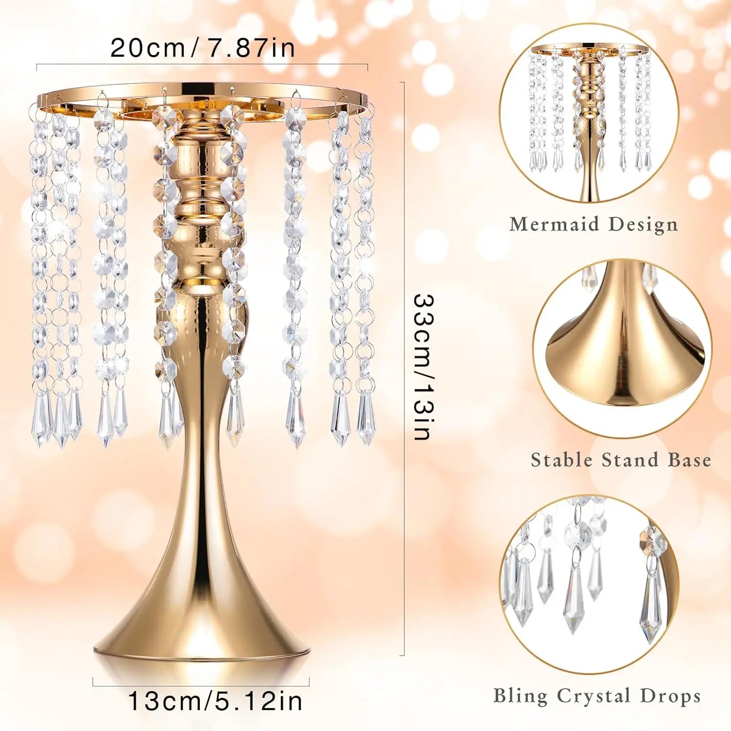 4 Pcs Wedding Centerpieces for Tables