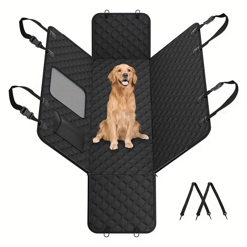 Dog Car Seat Cover With Storage Pockets