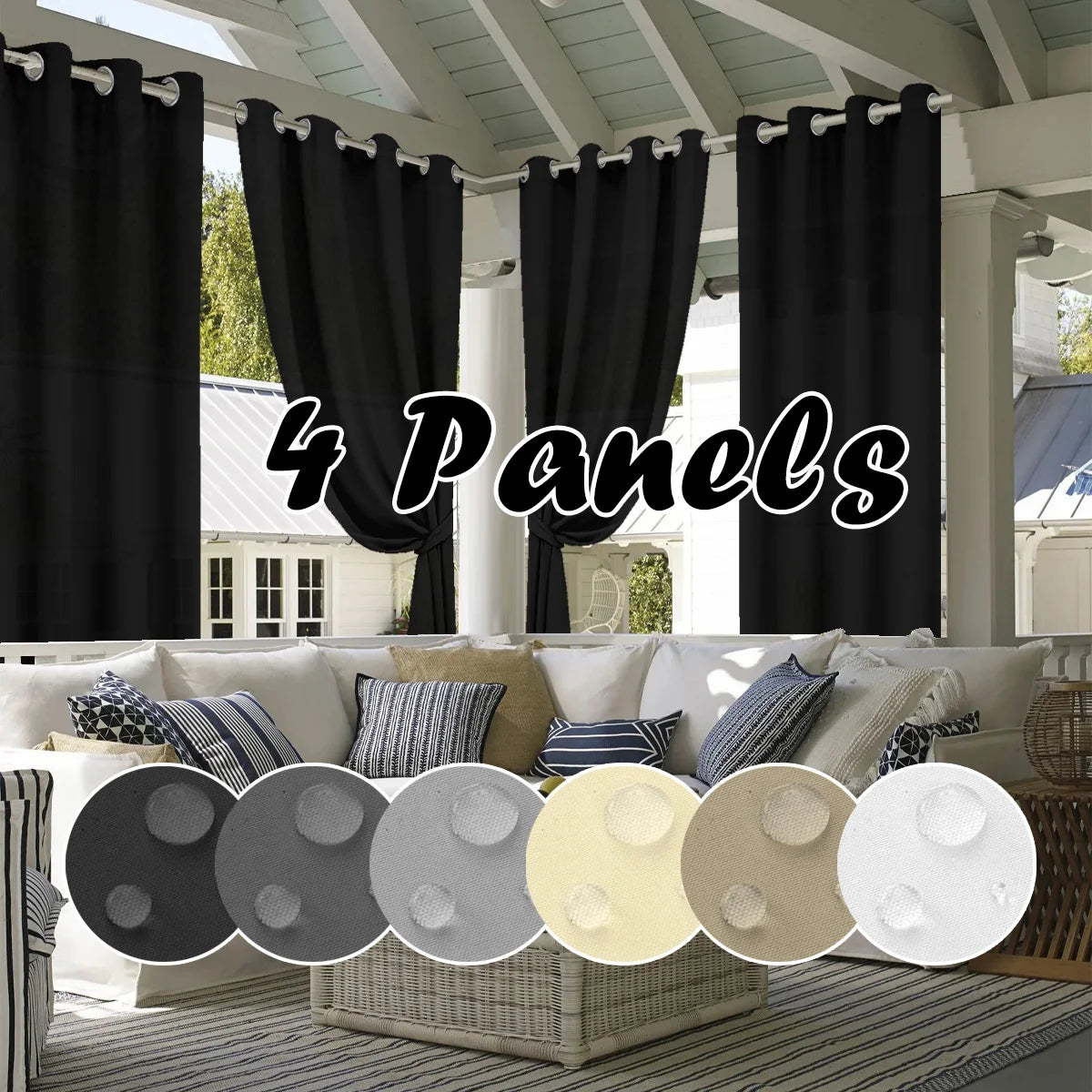 Waterproof Privacy Outdoor Curtain