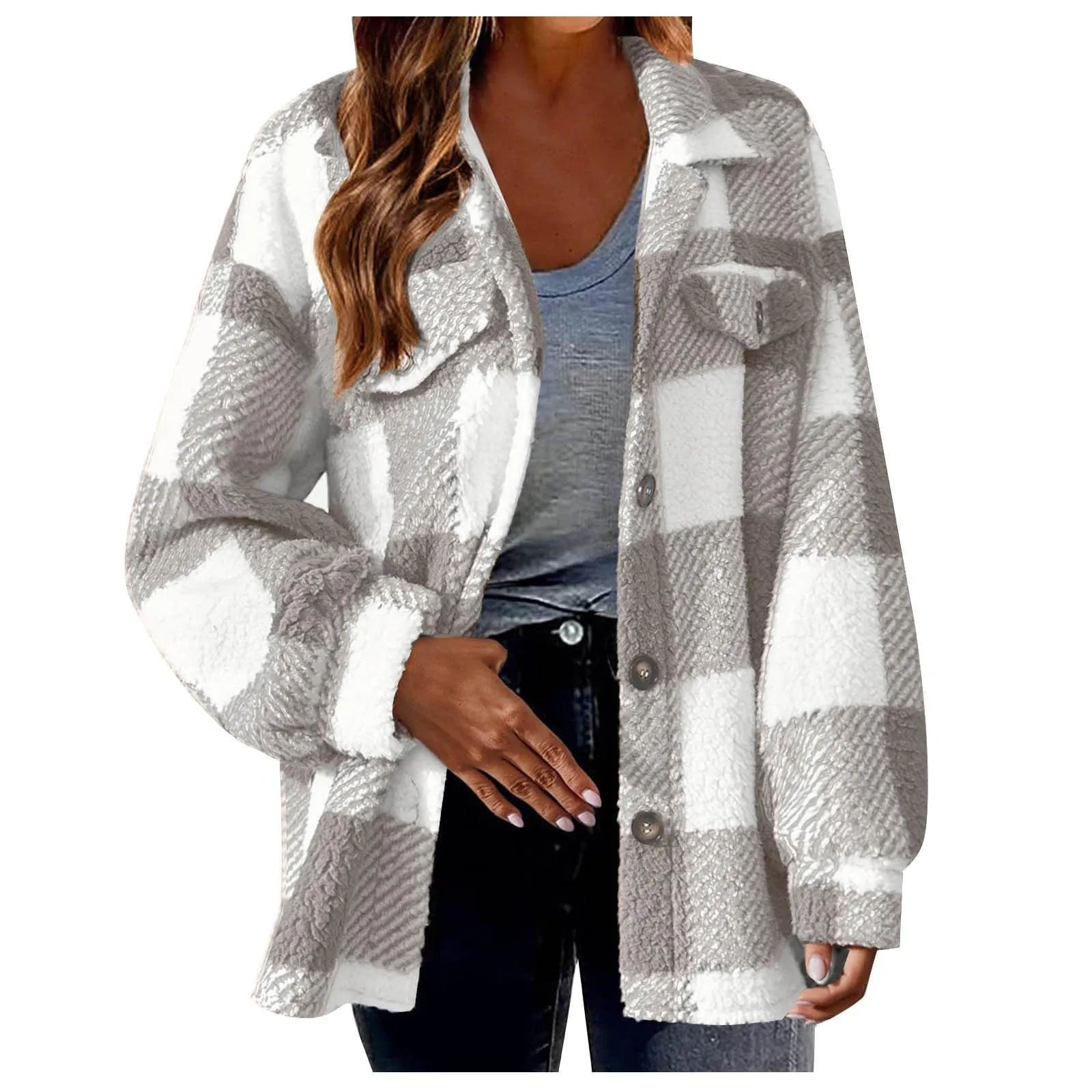 Oversized Warm Fleece Shirt