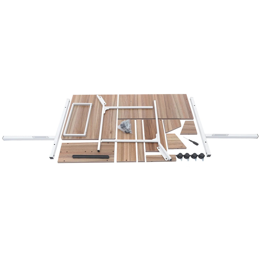 Rolling Portable Office Laptop Desk