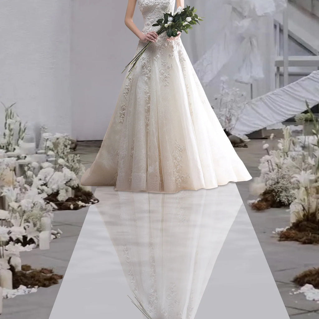65FT x 3FT Silver Mirrored Floor Wedding Aisle Runner