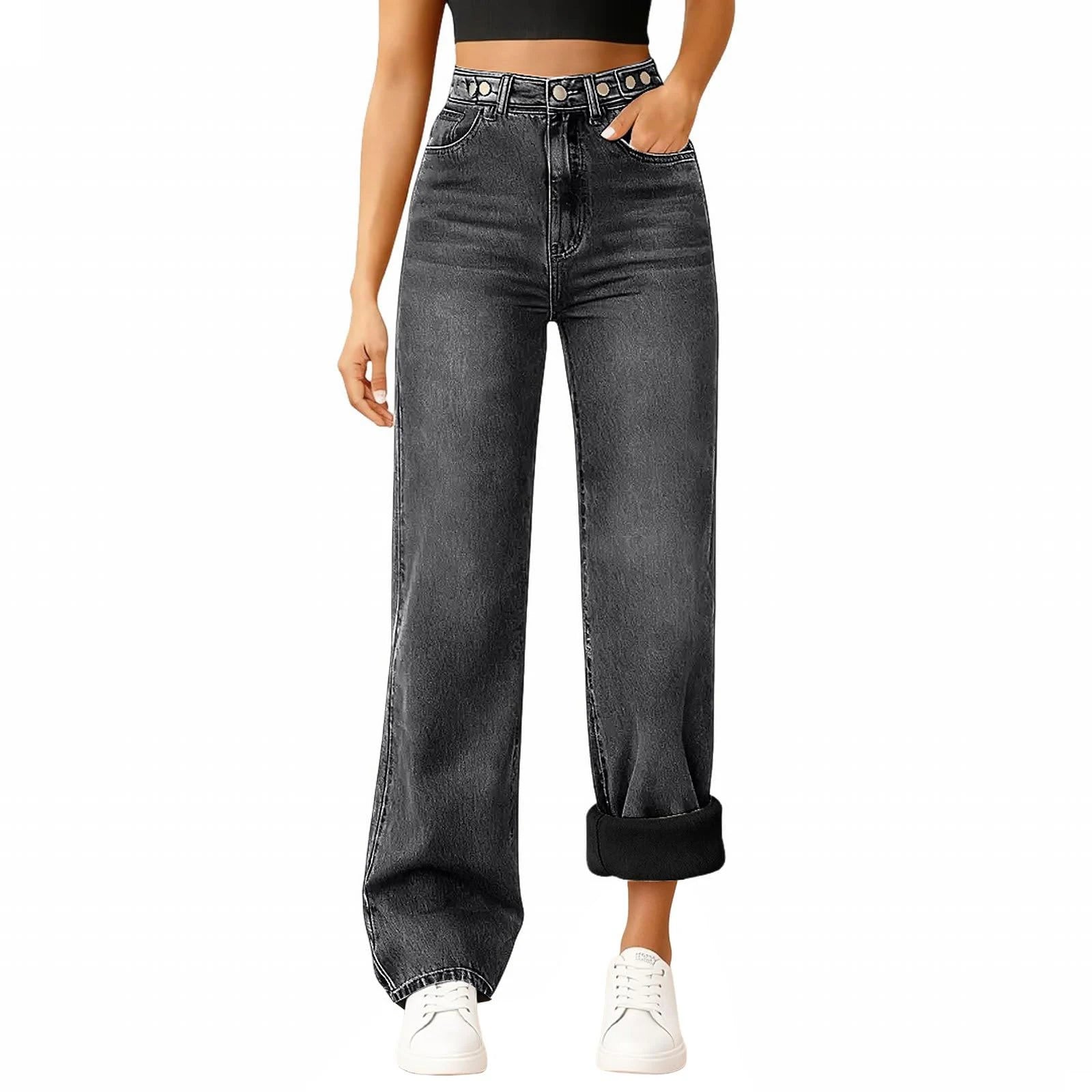 Retro Straight Leg Jeans