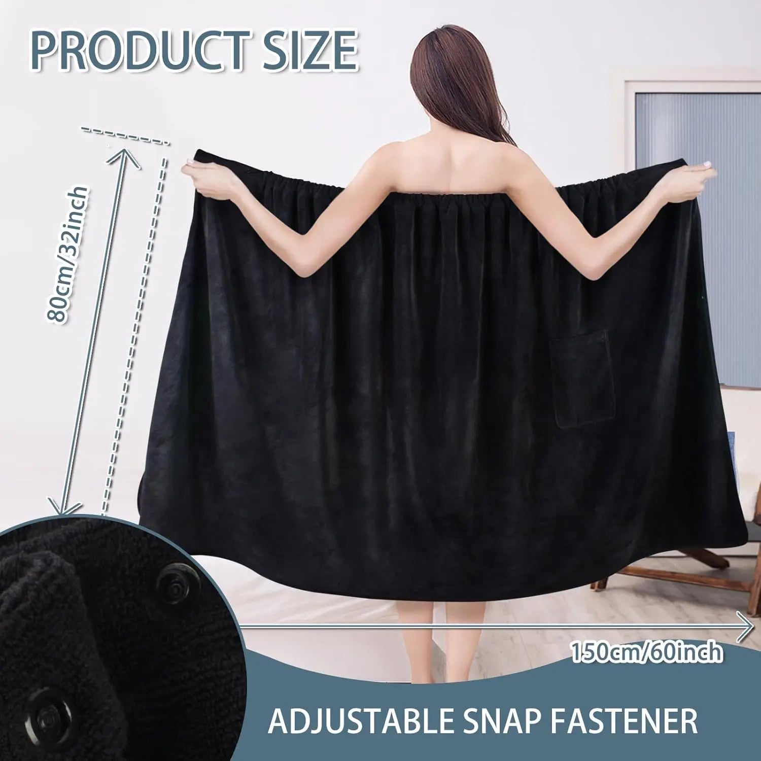 Spa Wrap with Adjustable Closure