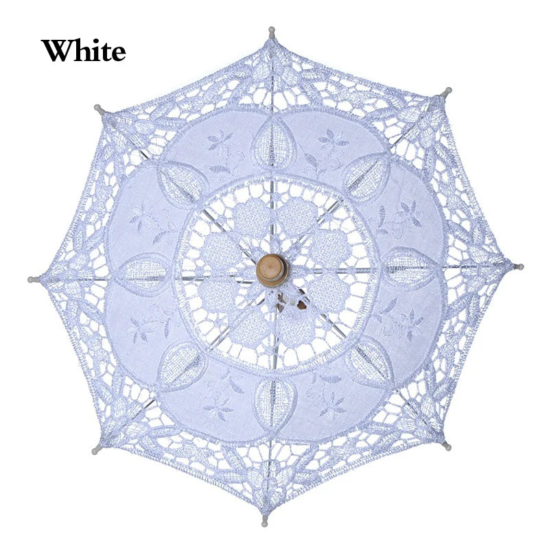 Bride Wedding White Lace Umbrella