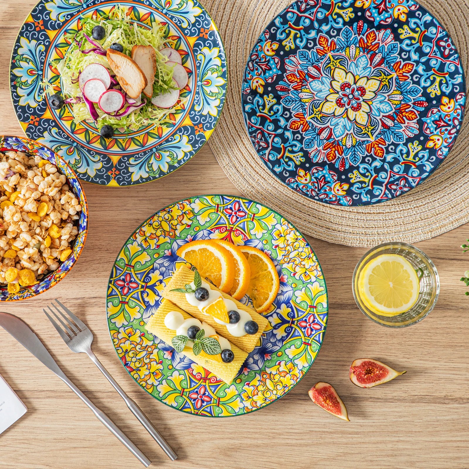 6/12 Piece Porcelain Dinner Plates