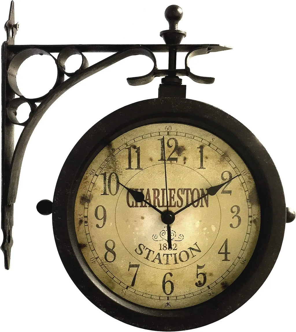 Train Station Clock Thermometer