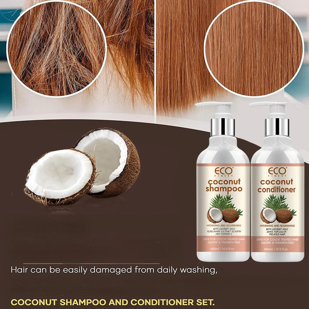 Coconut Shampoo & Conditioner Set