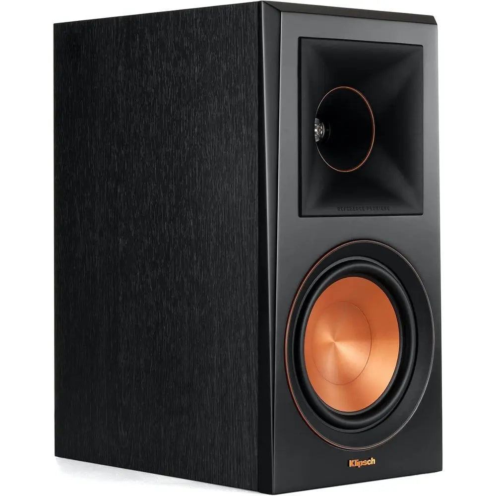Premium Ebony Finish Bookshelf Speakers - Stereo Pair