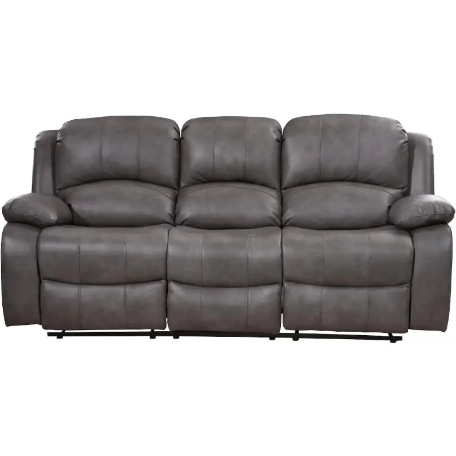 2PC Leather Air Reclining Sofa Loveseat Set