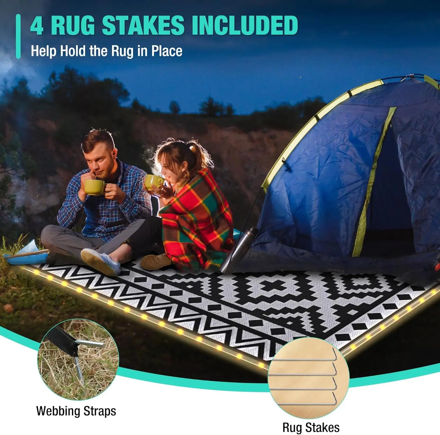 Waterproof 5 x 8 Outdoor Rug