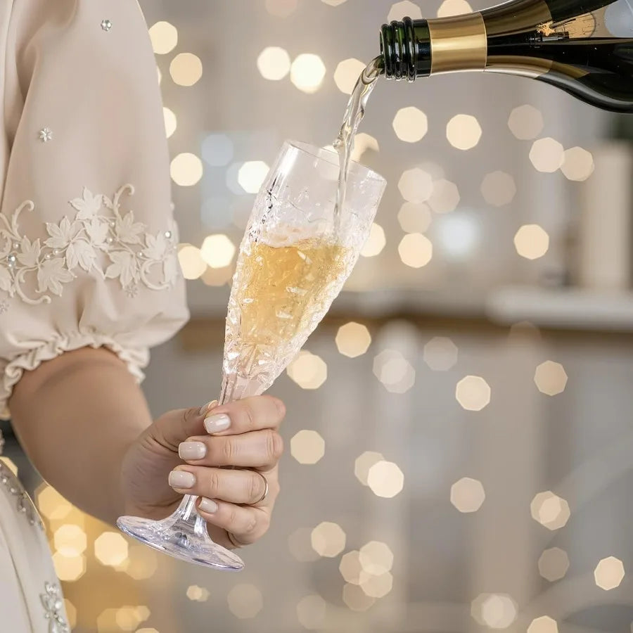 Champagne Flutes Crystal Glasses